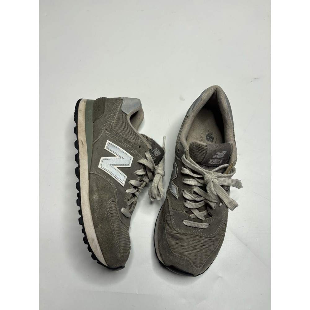 New Balance Women's 8D EU 39 574 Core Grey White Suede (ML574EGG)